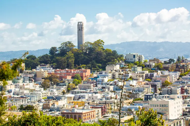 San Francisco skyline with Coit Tower