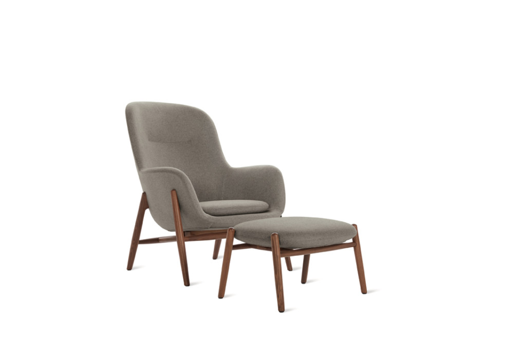 NORA LOUNGE CHAIR AND OTTOMAN