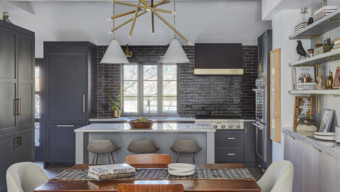 A Kitchen in Shades of Black and Gray Makes an Audacious Statement in This Chicago Home Remodel