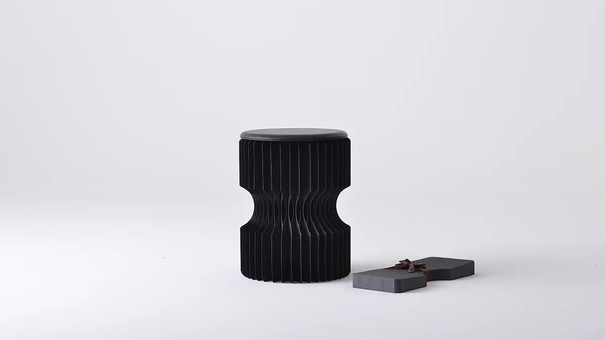 Paper lounge diablo-stool