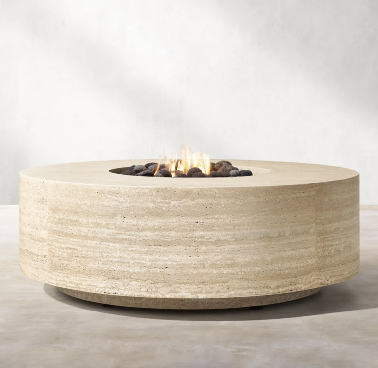 round fire table