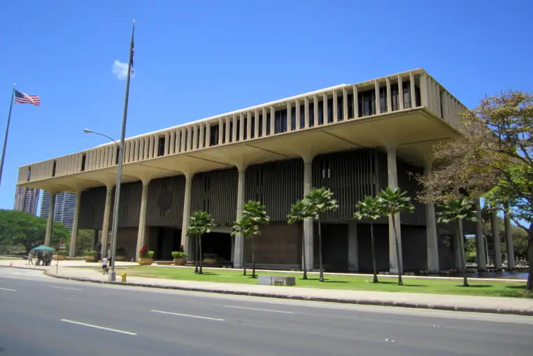 Hawaii Capitol Building, Oahu, Architecture