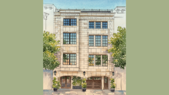House sketch of the 2025 San Francisco Decorator Showcase