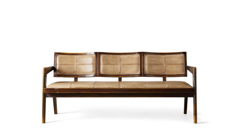 Tyson Bench in Antique Brown Arhaus