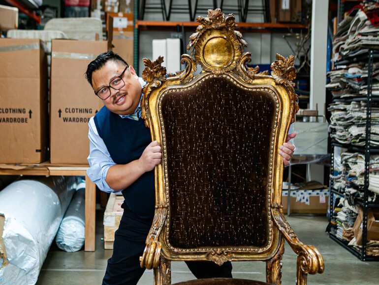Jon de la Cruz behind chair, Photo credit Laura Reoch of September Days