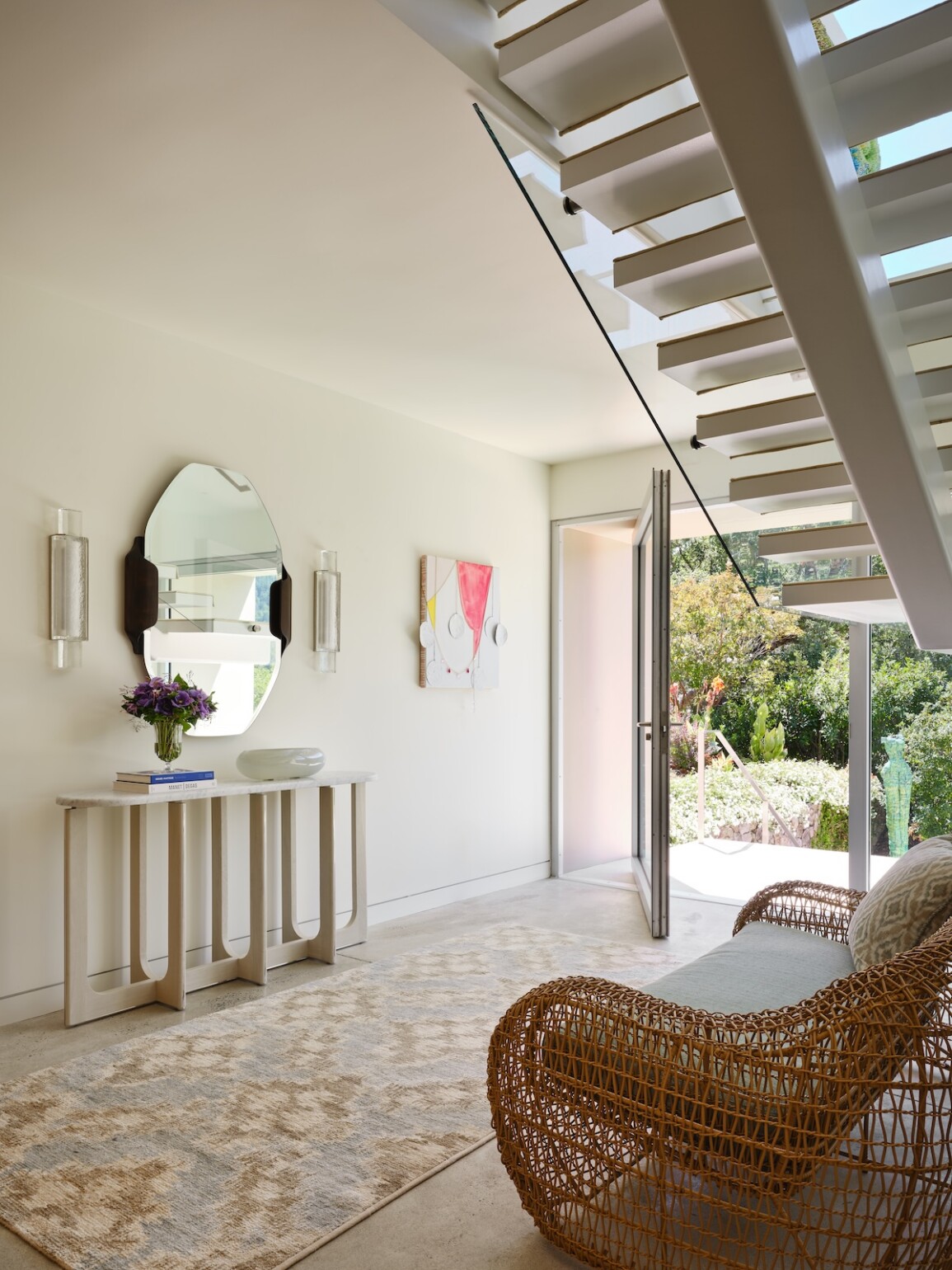 Glass staircase