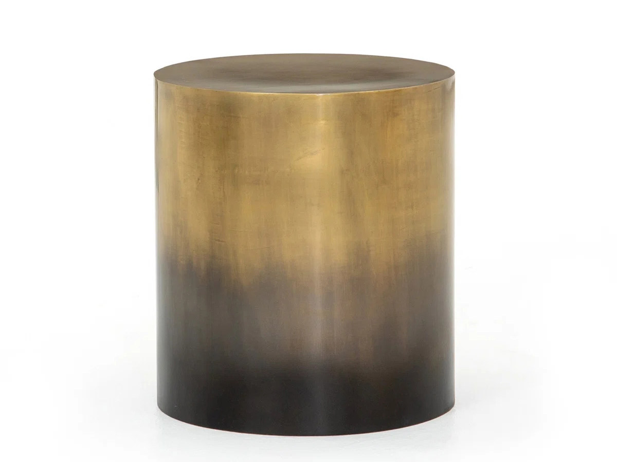 Four Hands Cameron End Table - Ombre Antique Brass