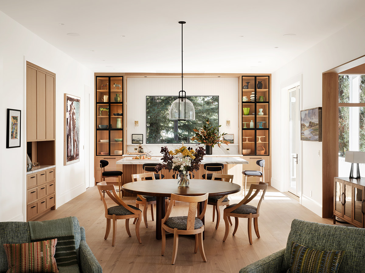 Historic Mill Valley Home Kitchen, Dining Area