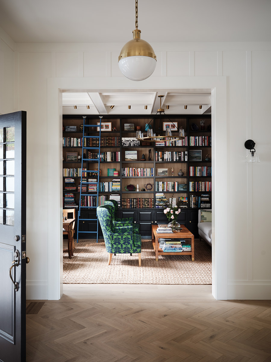 Historic Mill Valley Home Library Entrance