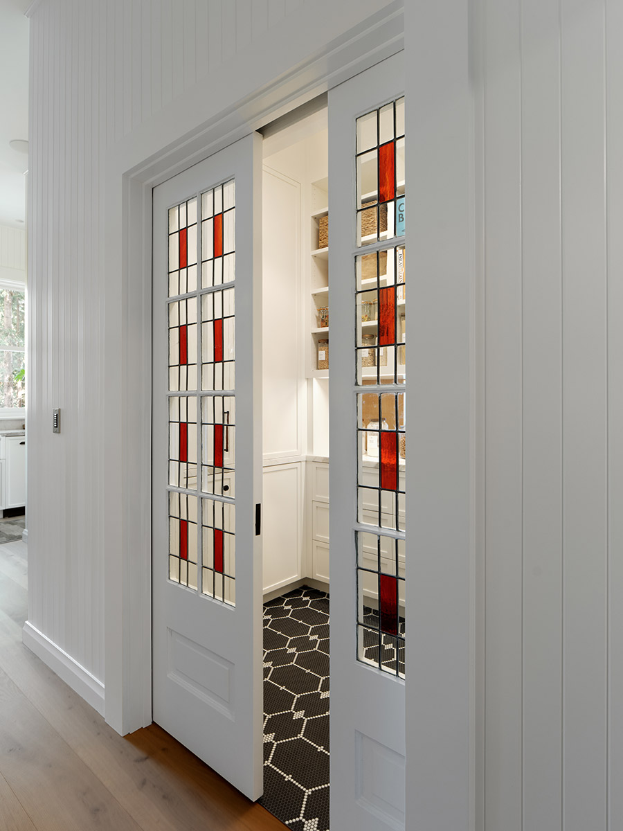 Historic Mill Valley Home, Stained-Glass Doors
