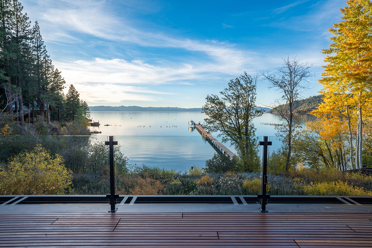 Lake Tahoe Cabana Wood Roof Deck