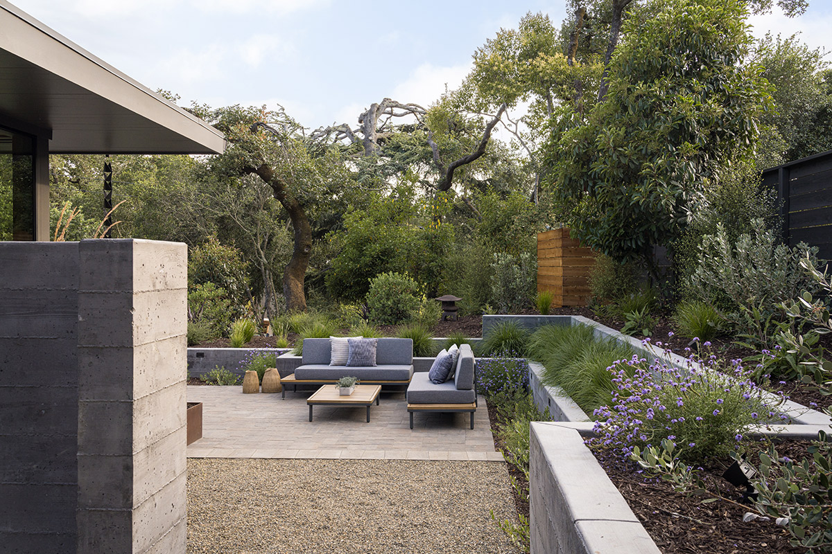 Napa Home Backyard, relaxing zone