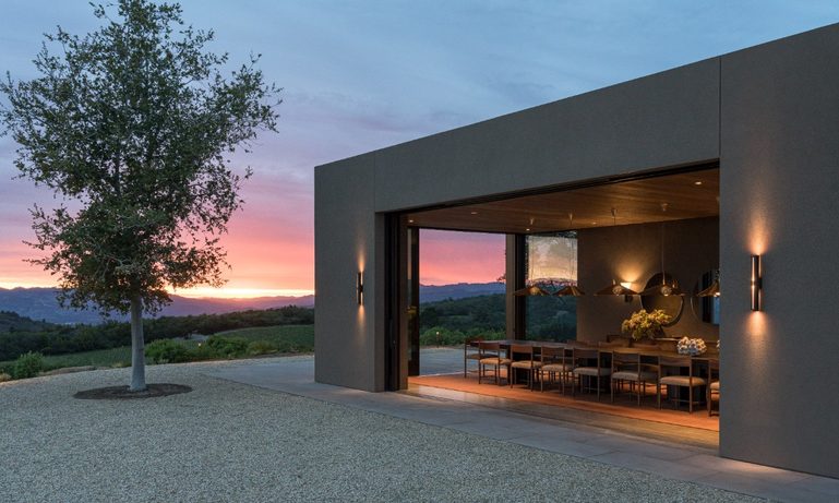 Continuum Winery at sunset